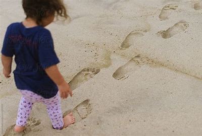 Image result for free images of kids following footprints