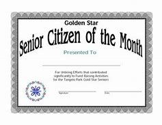 Image result for Senior Citizen Certificate