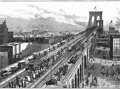 Image result for Brooklyn Bridge 1883