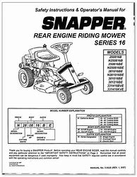 Image result for Older Snapper Mower Parts