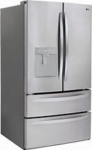 Image result for LG Electronics 21.8 Cu. Ft. French Door Refrigerator With External Water Dispenser In Stainless Steel, Silver