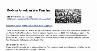 Image result for Mexican-American War Timeline