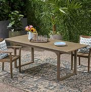 Image result for Acacia Wood Patio Dining Table