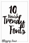 Image result for Trendy Fonts