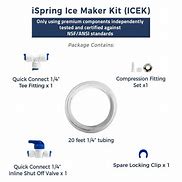 Image result for iSpring Water Systems Installation with Ice Maker