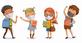 Image result for covid mask school kids clipart