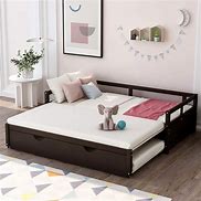 Image result for Melody Expandable Twin-To-King Trundle Daybed With Storage Drawers