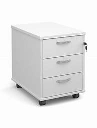 Image result for White Office Desk Depth 18 Inches with Drawers