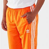 Image result for Adidas Pants Black Orange