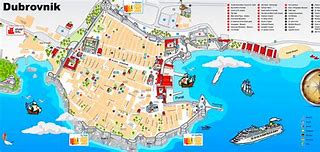 Image result for Dubrovnik Attractions Map