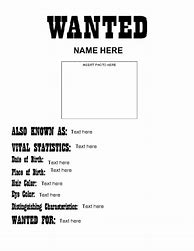 Image result for Full Color Wanted Poster Template