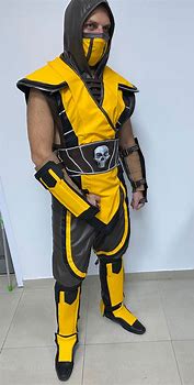 Image result for Mortal Kombat Scorpion Outfit