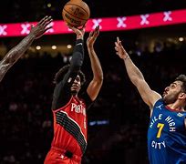 Image result for Blazers Nuggets Moda Center Televised