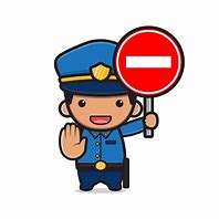 Image result for Cartoon Police Stop Sign