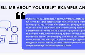 Image result for Tell Us About Yourself Examples