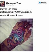 Image result for Chris Brown Karrueche Tran Tattoo