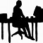 Image result for Person at Desk Silhouette
