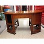 Image result for Antique Federal Style Large Oak Pedestal Partners Desk