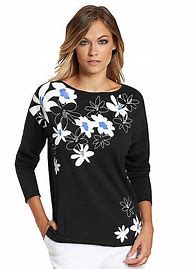Image result for Floral Sweater Gray