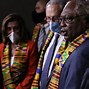 Image result for Nancy Pelosi in Kente Cloth with Congress