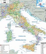 Image result for Political Map of Italy with Cities