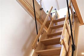 Image result for Wooden Attic Ladder