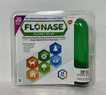Image result for Flonase Non Drowsy Allergy Medicine For 24 Hour Allergy Relief - Metered Nasal Spray, 144 Sprays