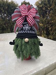 Image result for Christmas Gnome Made From Live Tree