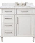 Image result for 33 Inch White Bathroom Vanity with Drawers