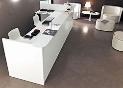Image result for White Modern Reception Desk
