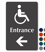 Image result for Accessible Entrance Sign