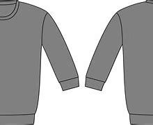 Image result for Black Crewneck Sweatshirt Outline