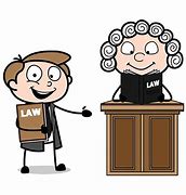 Image result for Cartoon Judge and Lawyer