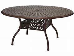 Image result for Round Aluminum Outdoor Dining Table