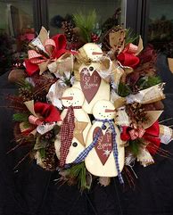 Image result for Primitive Christmas Wreath Ideas