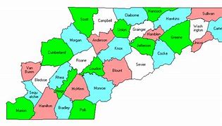 Image result for Eastern Tennessee County Map