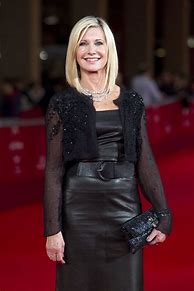 Image result for Olivia Newton John in Black Leather Outfit