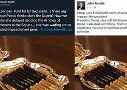 Image result for Pelosi%27s Gold Pens