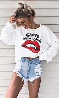 Image result for Sweatshirt and Shorts Outfit