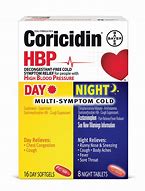 Image result for Coricidin HBP Cold and Flu