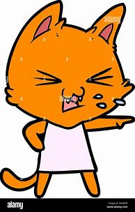 Image result for Hissing Cat Cartoon
