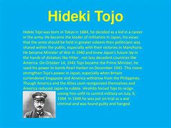 Image result for Pacific War Hideki Tojo