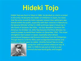 Image result for Pacific War Hideki Tojo