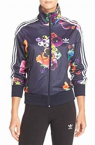 Image result for Floral Adidas Button Jacket