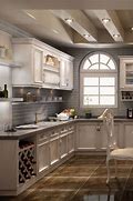 Image result for Solid Wood Kitchen Cabinets