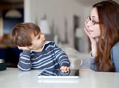 Image result for Child Talking to an Adult Image