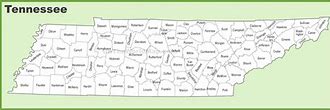 Image result for Large Tennessee County Map