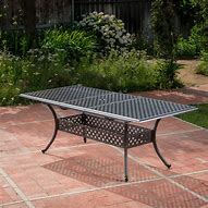 Image result for Rectangle Extendable Outdoor Dining Table