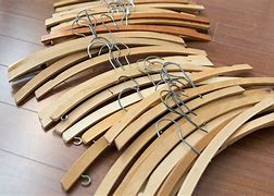 Image result for wooden shirt hangers