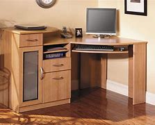 Image result for Small Home Office Corner Desk in Black